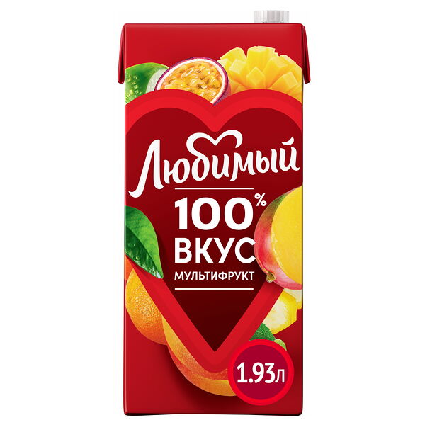 Нектар Мультифрукт с мякотью Любимый, 1.93л