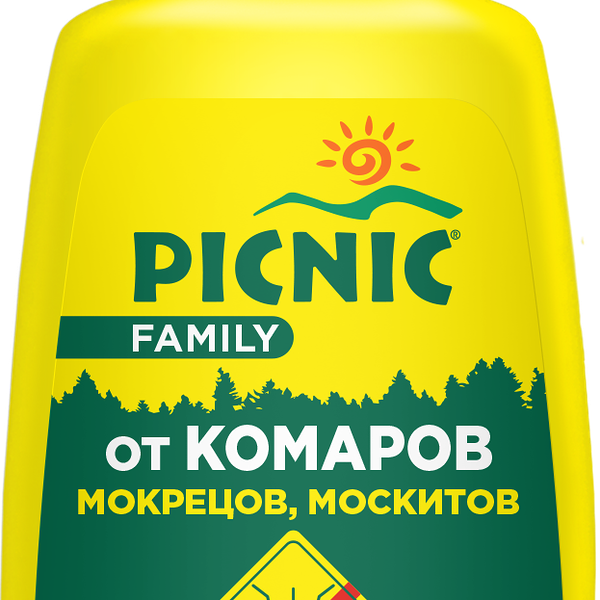 Ср-во репеллентное Спрей от комаров Picnic Family 120 мл