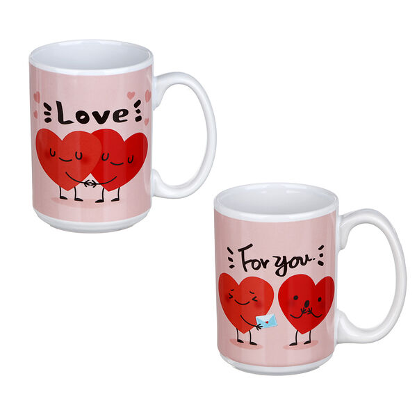 Кружка, 425 мл, керамика, арт.5, 2 дизайна