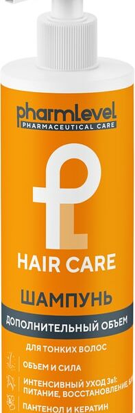 Шампунь для волос Pharmlevel Hair Care Дополнительный объем 400мл