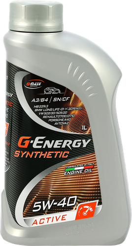 

Масло моторное Synthetic Active 5W40 синтетическое ТМ G-Energy (Джи-Энерджи) 1 л