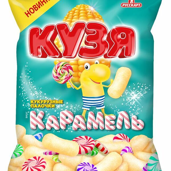 Палочки Кузя Лакомкин со вкусом карамели кукурузные 100 г