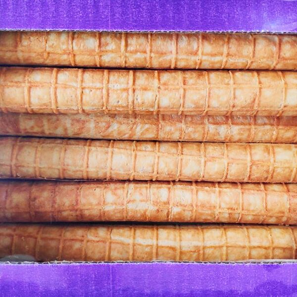 Вафельная трубочка DELISSE Трубочка с начинкой со вкусом вареной сгущенки