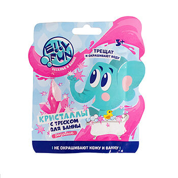 Кристаллы для ванны Elly Fun с треском цвет розовый, Китай