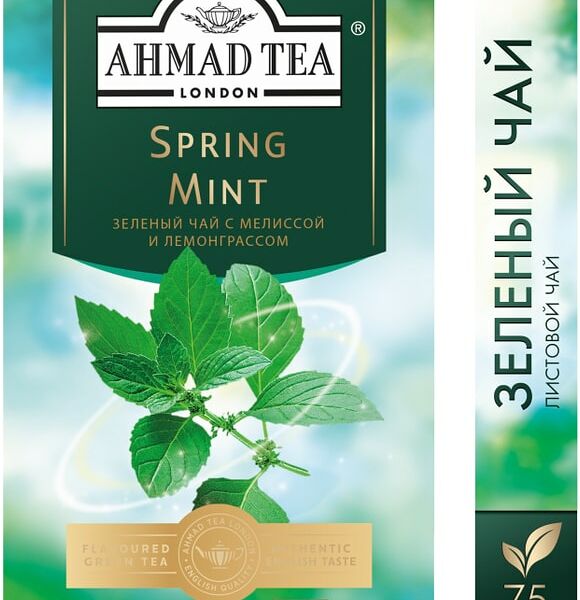 Чай зеленый Ahmad Tea Spring Mint 75г