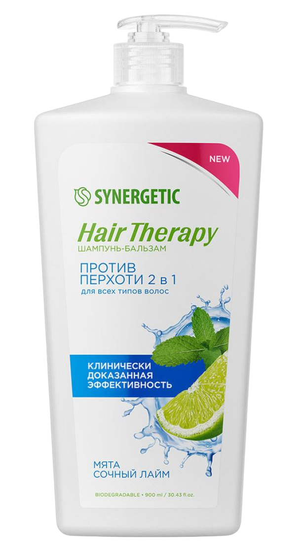 

Шампунь-бальзам для волос Synergetic Против перхоти 900 мл