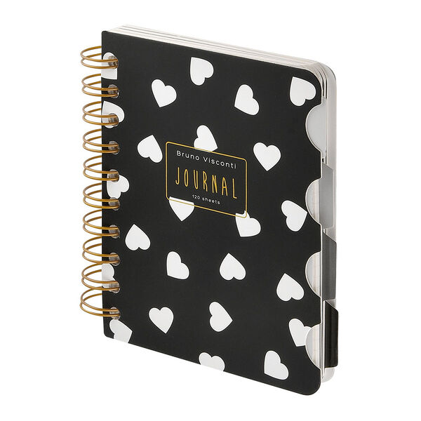 Блокнот Bruno Visconti Pocket Journal Black&White на гребне 90 х 90 мм, 60 листов