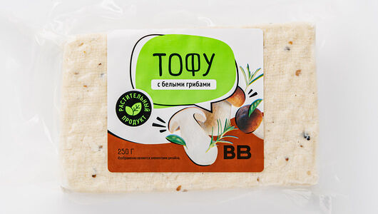Тофу с белыми грибами, 250 г