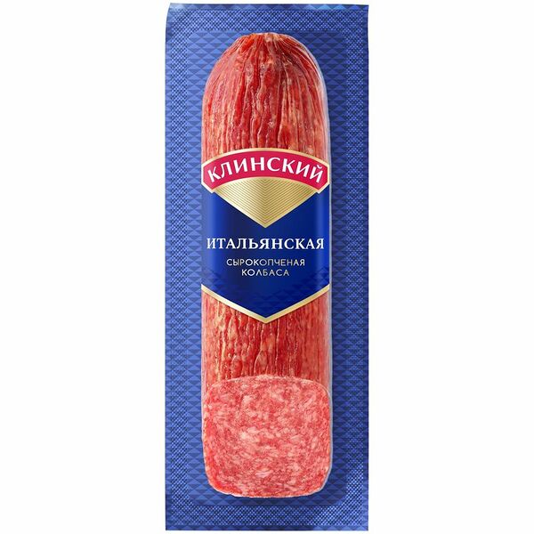 Колбаса сырокопчёная Клинский Итальянская полусухая, 300г