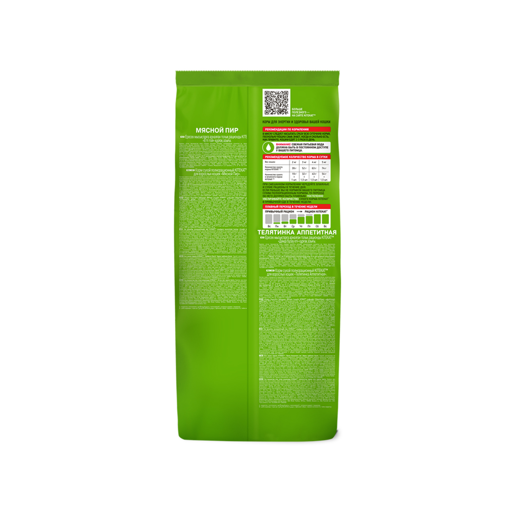 

Сухой корм для кошек Kitekat Мясной пир полнорационный 15 кг
