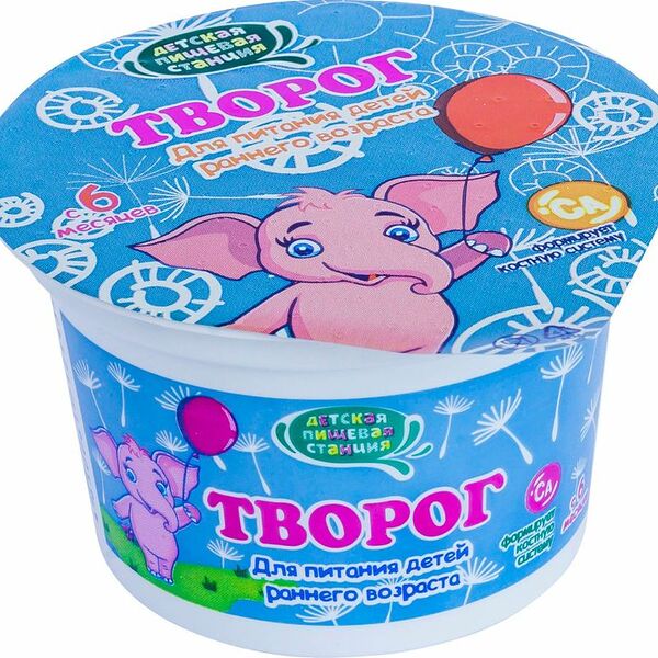 Творог Детская пищевая станция для детей с 6 мес. 5% 90 г