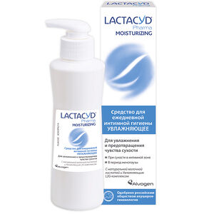 Средство для ежедневной интимной гигиены Lactacyd Pharma Moisturizing увлажняющее 250 мл