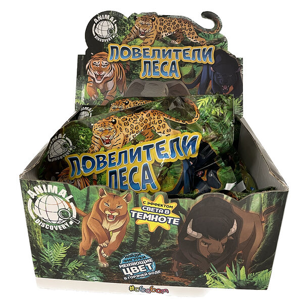 Фигурки-тянучки животные ПОВЕЛИТЕЛИ ЛЕСА