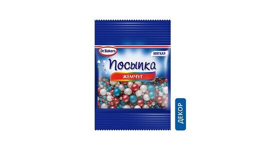 Посыпка Dr. Bakers Жемчуг цветной 10г
