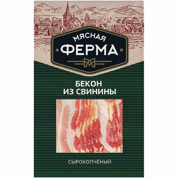 Бекон Мясная Ферма сырокопченый 150г