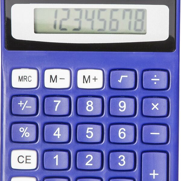 Калькулятор настольный КОМПАКТНЫЙ Attache ATC-555-8C 8-ми разрядныйсиний