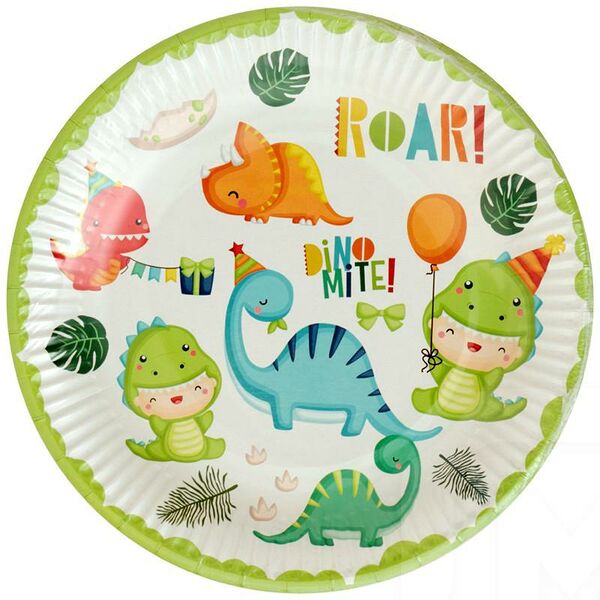 Тарелка Люкс-Оптима детская картонная 6 шт 23 см