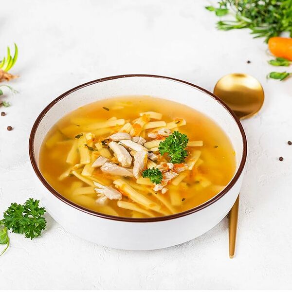 Суп куриный с домашней лапшой 350 г