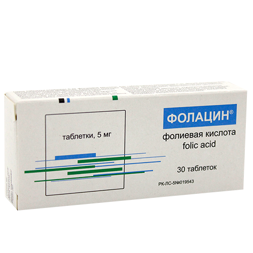 Фолацин 5 мг № 30 табл
