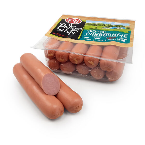 Сосиски Родные места Сливочные