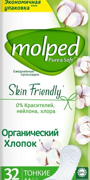 Прокладки ежедневные Molped Pure&Soft 32шт