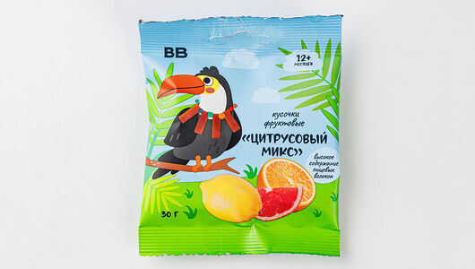 Кусочки фруктовые ВкусВилл Цитрусовый микс