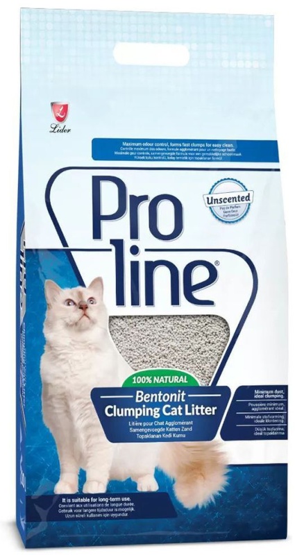 

Наполнитель для кошачьего туалета Proline бентонитовый Без запаха 10 л