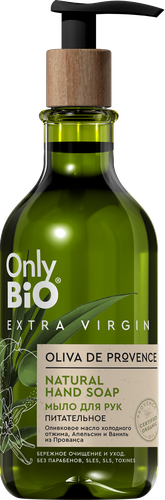 

Мыло для рук ONLY BIO Extra Virgin питательное, 350 мл