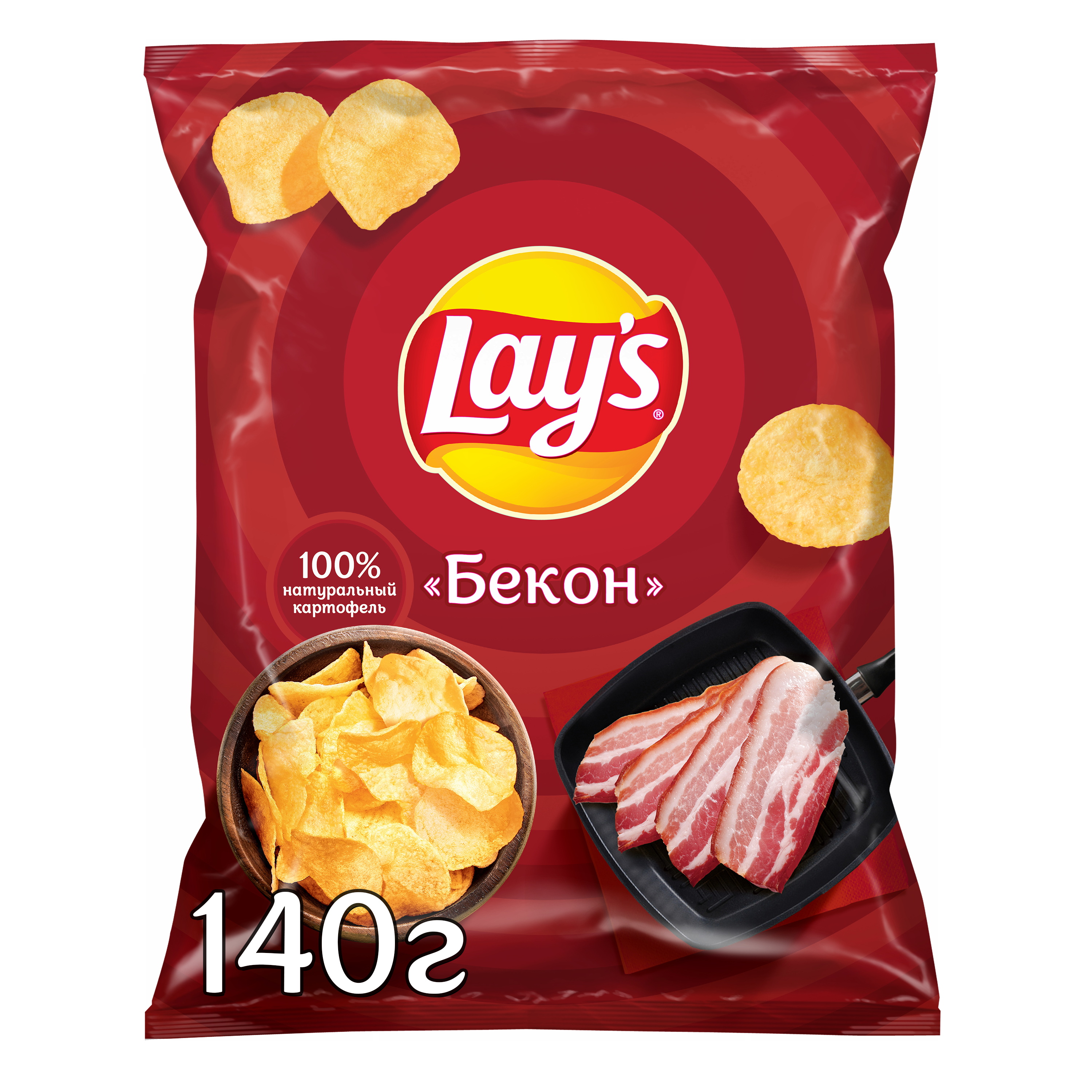 

Чипсы картофельные Lay's Бекон 140 г