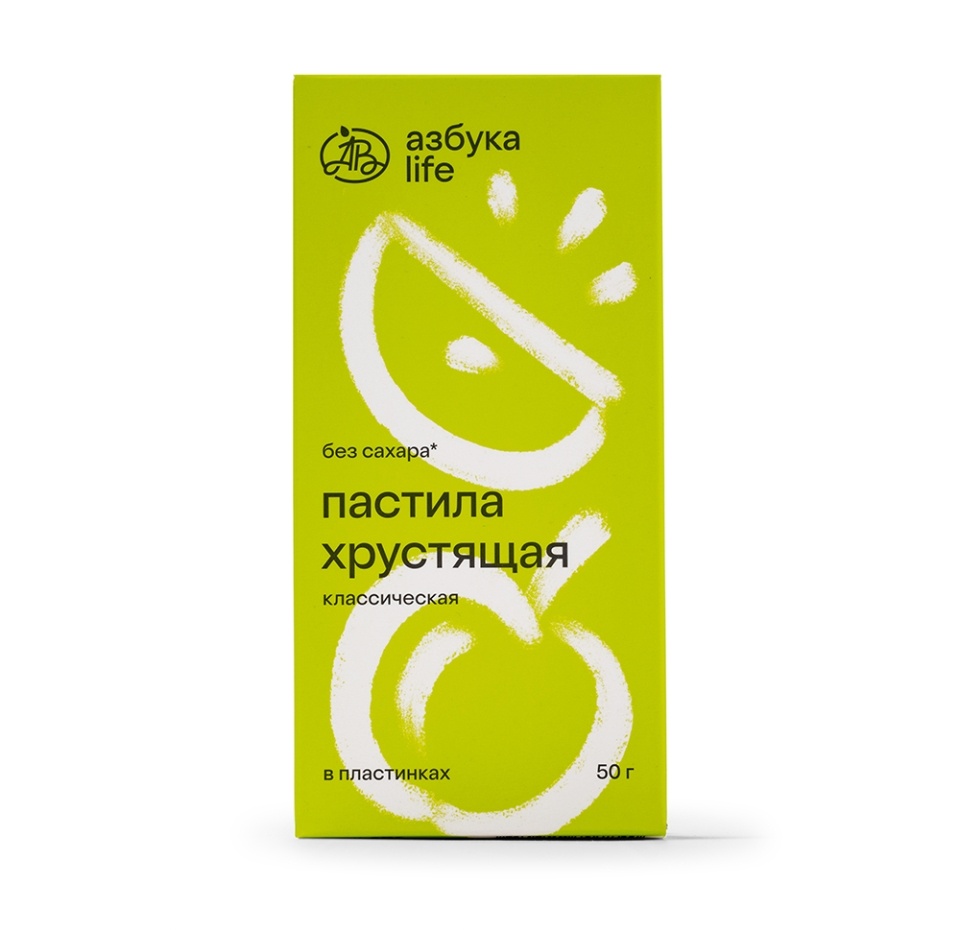 

Пастила классическая хрустящая в пластинках, «Азбука Life», 50 г