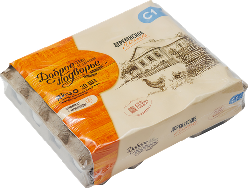 

Яйцо куриное Доброе Подворье Фермерские столовое С1 белое 20 шт. 1.2 кг