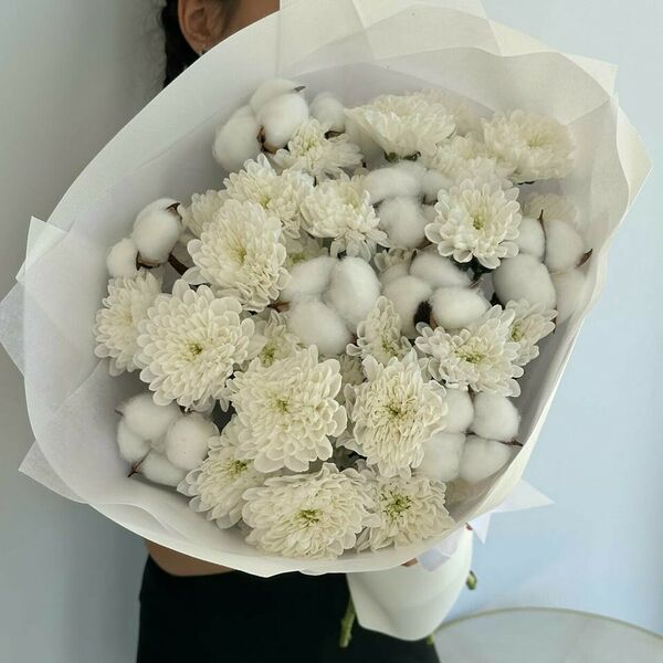 Хризантема с хлопком