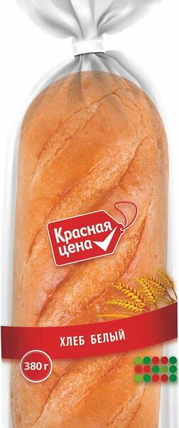 Хлеб Красная Цена Белый 380г