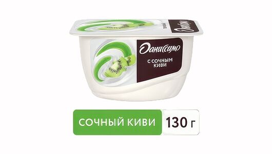 Десерт творожный Даниссимо с сочным киви 5,5% 130г