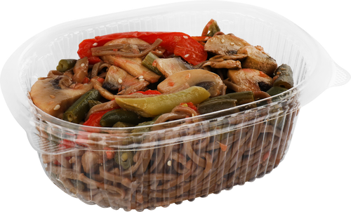 

Соба с овощами и грибами, весовая