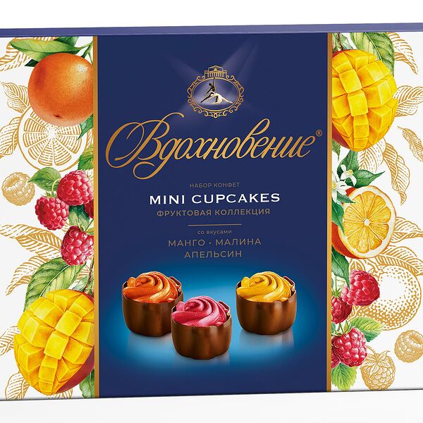 Конфеты Вдохновение Mini Cupcakes манго-малина-апельсин