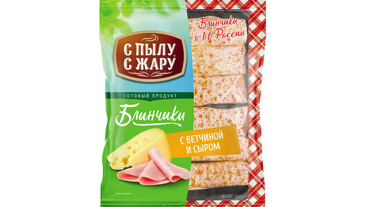 Блинчики С пылу с жару с ветчиной и сыром замороженные 360г