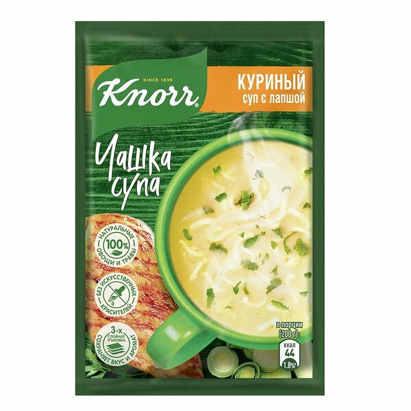 Суп Knorr Чашка супа куриный с лапшой 13 г