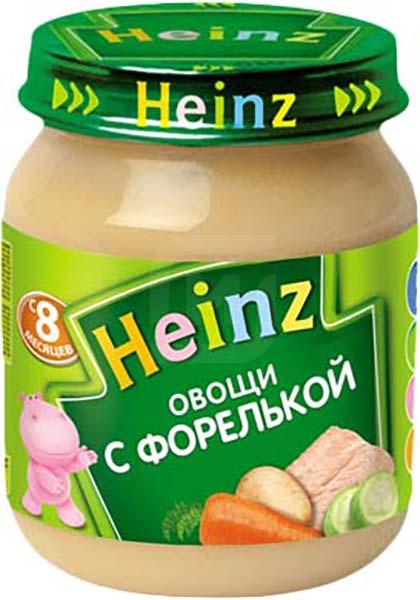 

Пюре Heinz овощи и форель