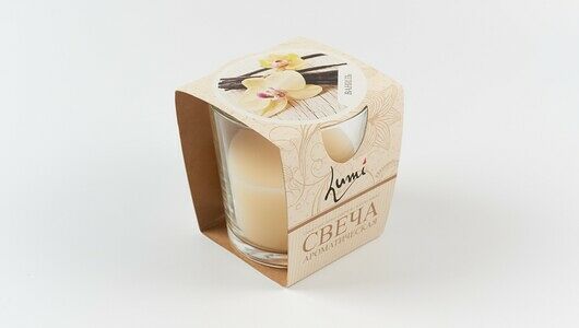 Свеча ароматическая в стакане Ваниль