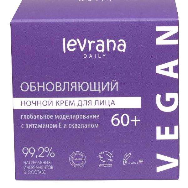 Крем для лица Levrana Daily Ночной обновляющий глобальное моделирование