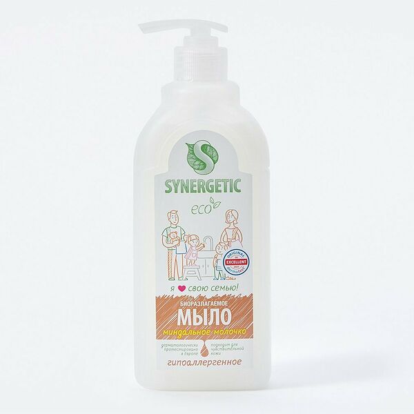 Мыло жидкое Synergetic Миндальное молочко 500 мл