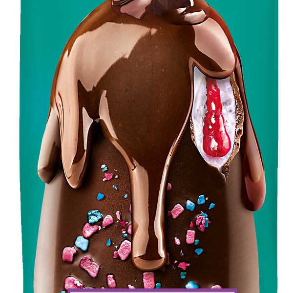 Мороженое эскимо Feel More Ежевика клубника-земляника в шоколадной глазури 70г