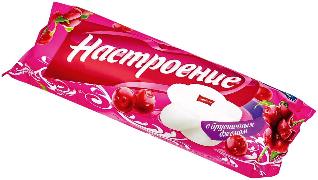 

Мороженое Настроение с брусничным джемом 500 г