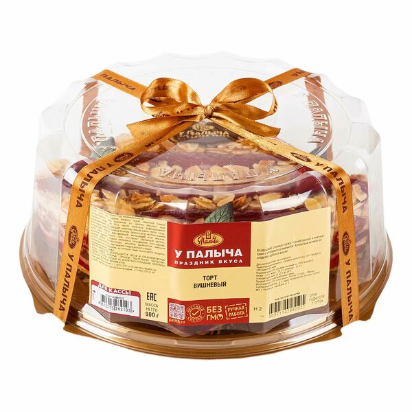 Торт У ПАЛЫЧА Вишневый комбинированный, 900г
