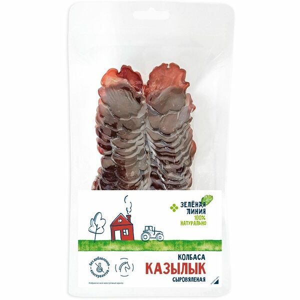 Колбаса Казылык сухая сыровяленая Зелёная Линия
