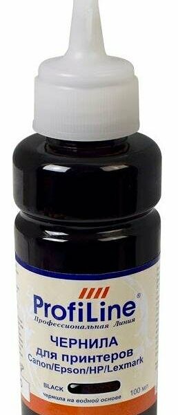 Чернила Premium для Canon/Epson/HP/Lexmark чер. 100 мл вод. ProfiLine