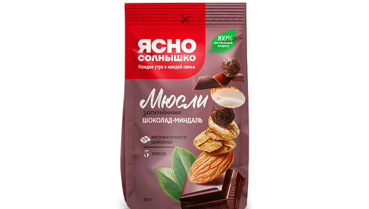 Мюсли Ясно солнышко запеченные шоколад-миндаль