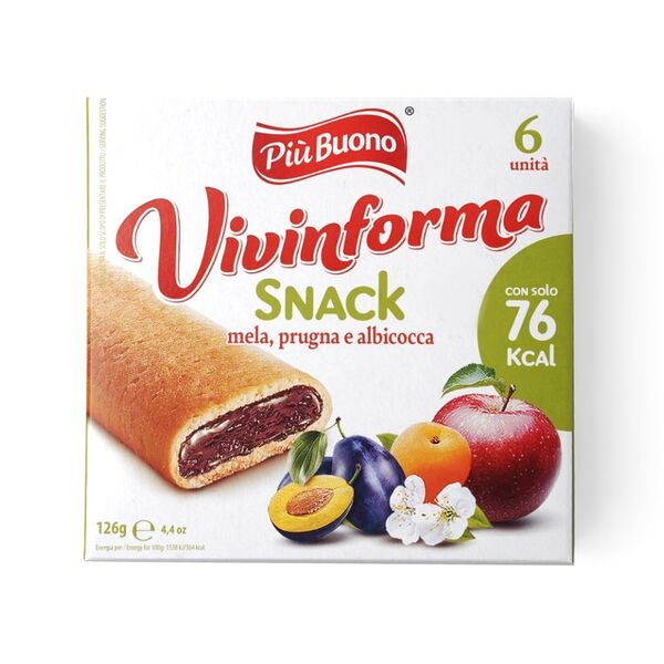 Батончик Piu Buono с мякотью фруктов 126 г