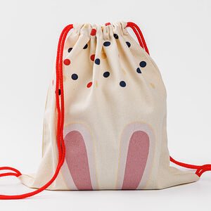 Сумка большая "Ушки" красный шнур